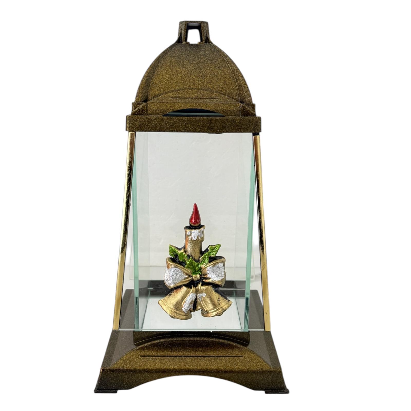 Znicz Glass Art 3 Święta Świeczka Złota