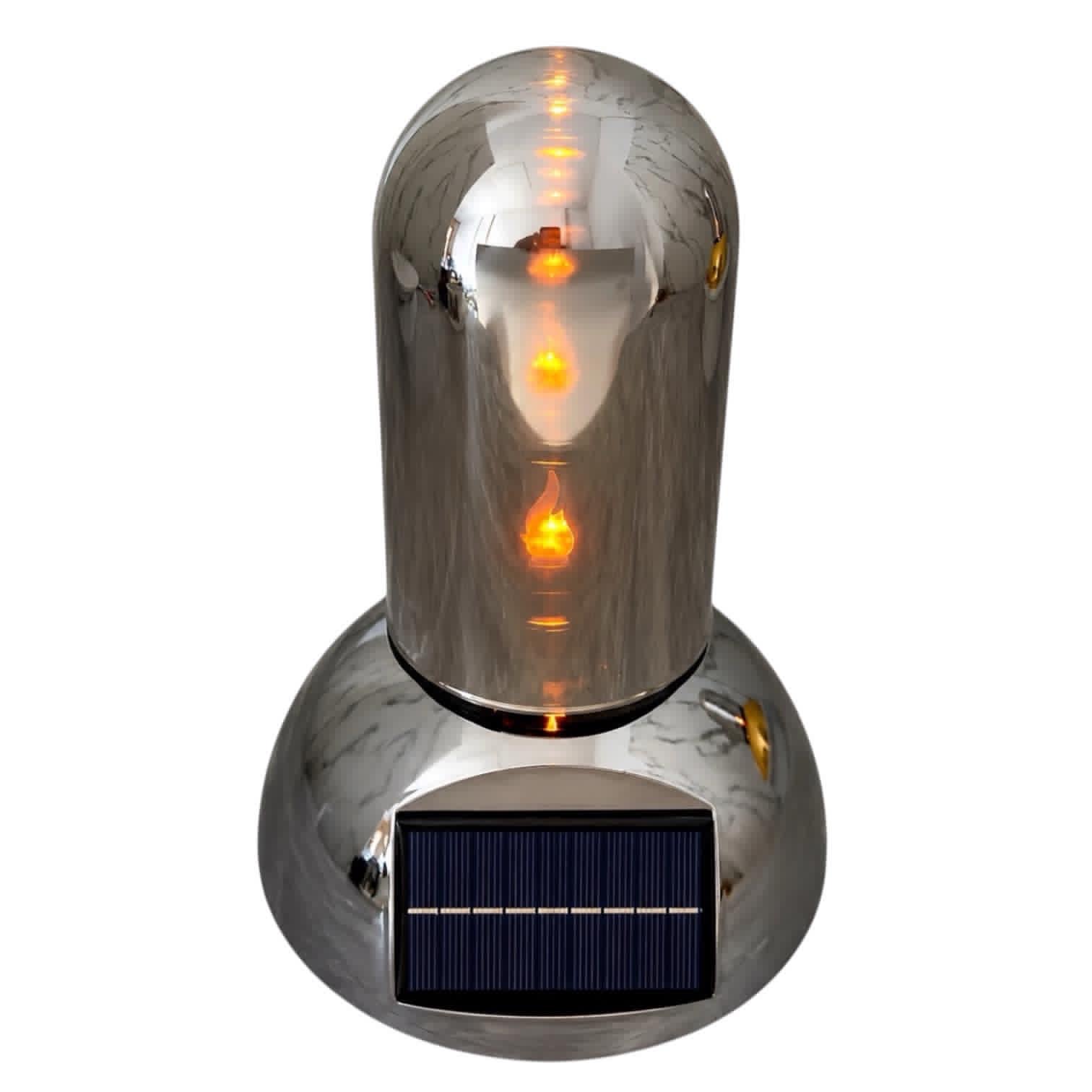Znicz Lampion Solarny Velora Srebro SL – C1S – G